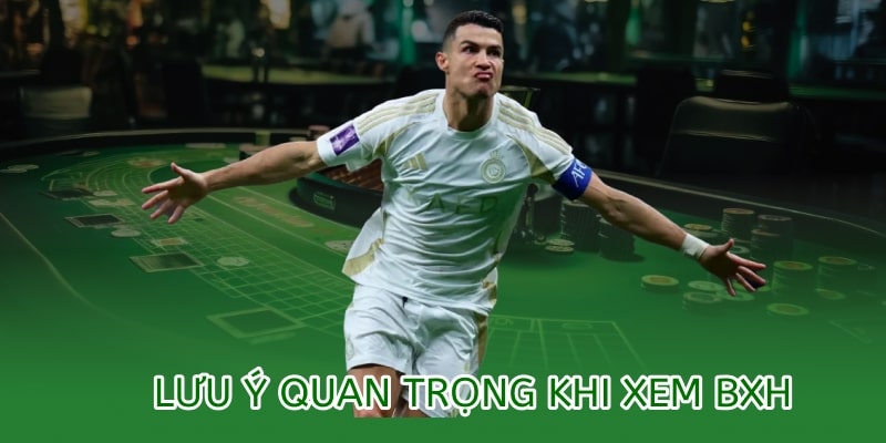 Một số lưu ý quan trọng